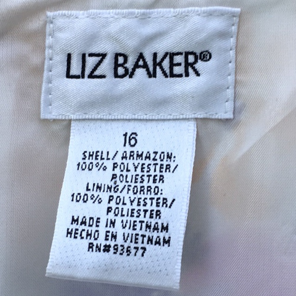 LIZ BAKER FLORAL PASTEL LINED SHIFT DRESS - Picture 2 of 12